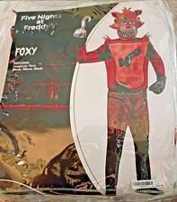 Five Nights At Freddys FOXY Halloween COSTUME Spirit CHILD S 4-6 NEW Open FNAF