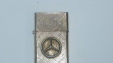 Florentine 14K Gold Plated Windproof Lighter Made in USA Mercedes Advertising