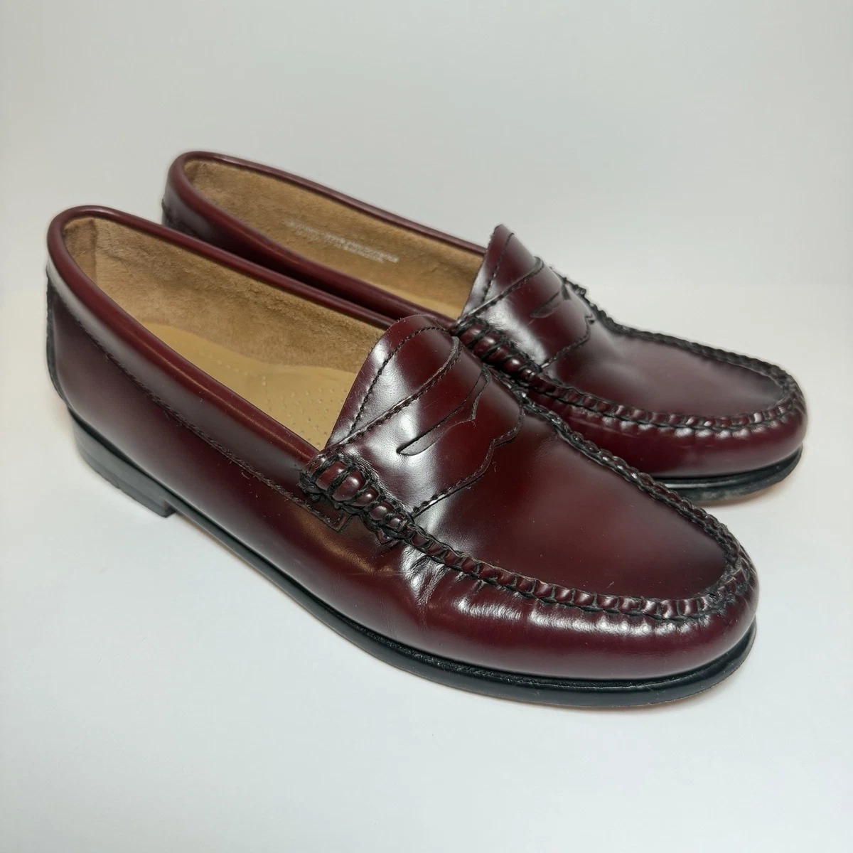 G.H. Bass & Co. Dark Brown Leather Slip-On Loafers The GH Bass Weejun Penny Loafer - a true classic. Pictured  main image 2