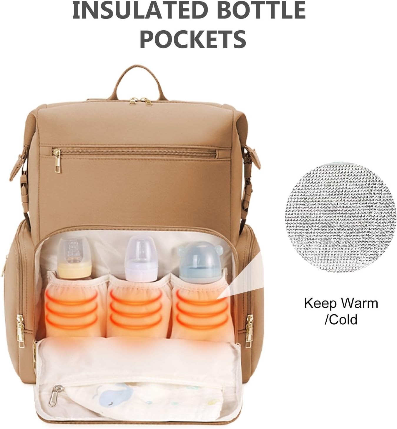 Neoprene Nappy Changing Bag Backpack Large Newborn Baby Maternity Bags Waterproo — image 2