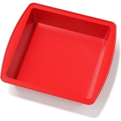 8 Inch Nonstick Silicone Square Cake Pan Mold for Baking Brownies, Cakes, Bread,