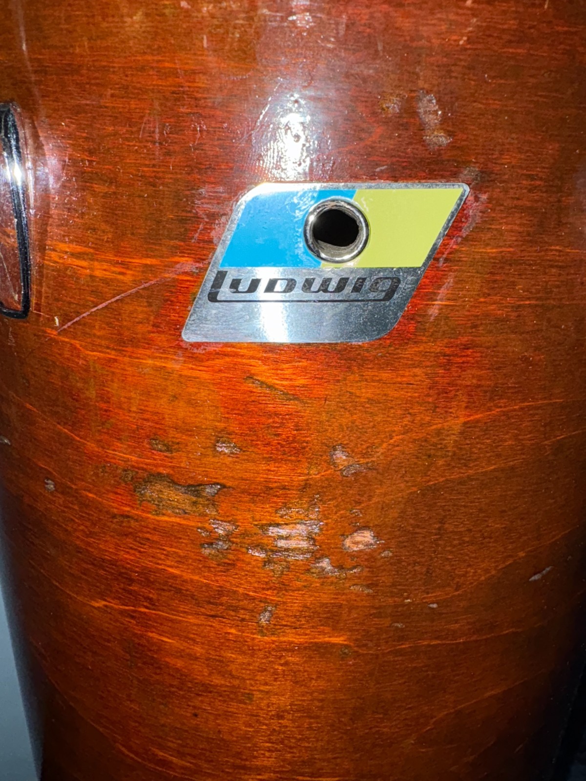 Ludwig Conga Drum, Vintage 1980s, Mahogany 