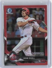 2018 Bowman Chrome National Convention #BNR-AD Adam Duvall Red Refractor /5 (A4)