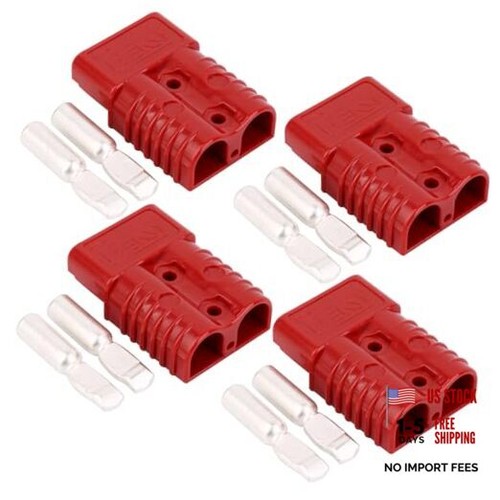 175 Amp Connecteur 600 V Plug Battery Connector 175A Battery Red 4PCS 1/0AWG - Picture 1 of 8