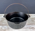Vintage  Wagner Ware Sidney O Cast Iron Dutch Oven Pot 1268 Bail Handle No Lid