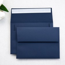 50 PCS Navy Blue A7 Self Seal Envelopes 5x7 Inch Wedding Invitation Cards