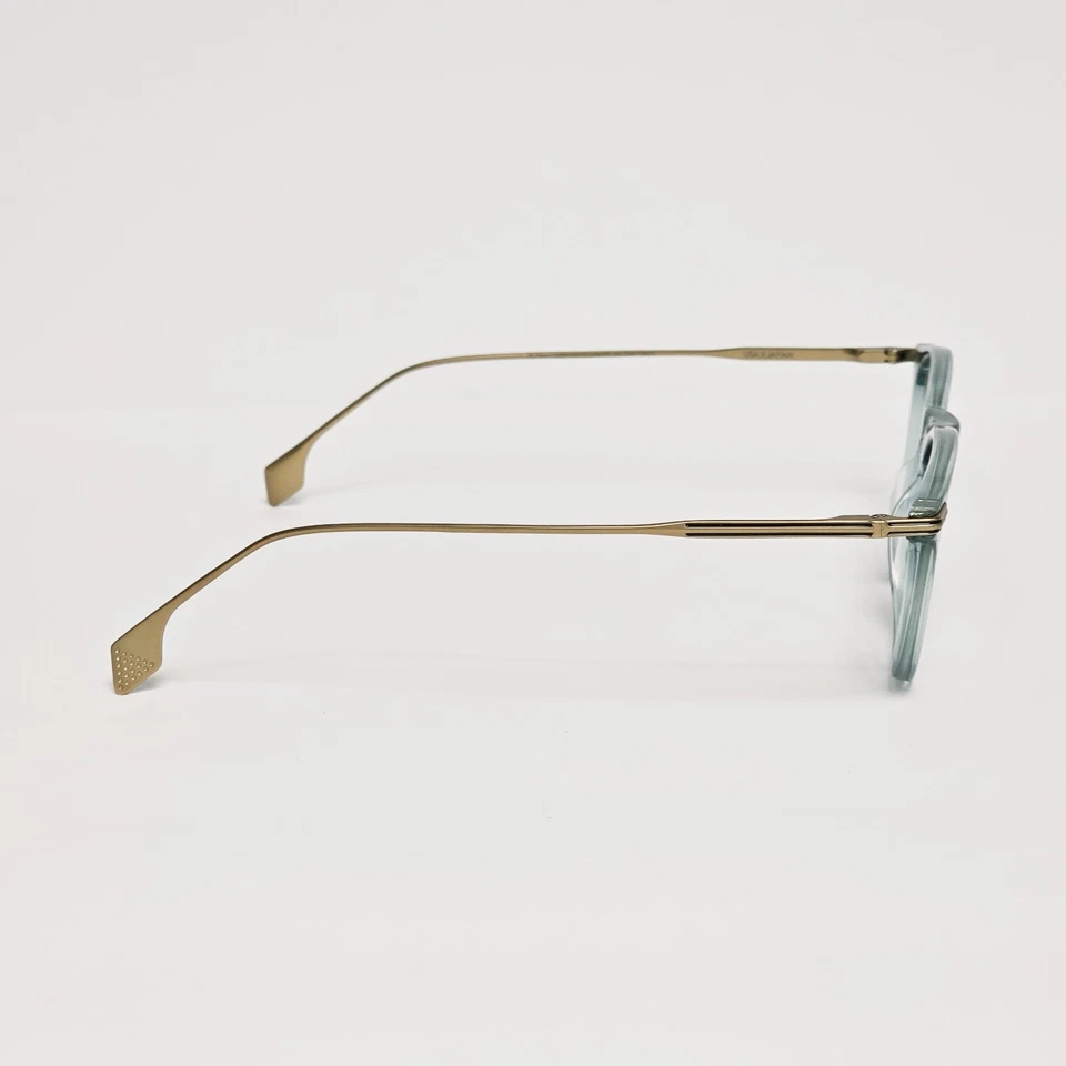 STATE Kyoto Artisan Series Titanium Unisex Round Glasses in Aqua / Gold | 48mm - Image 4 of 4