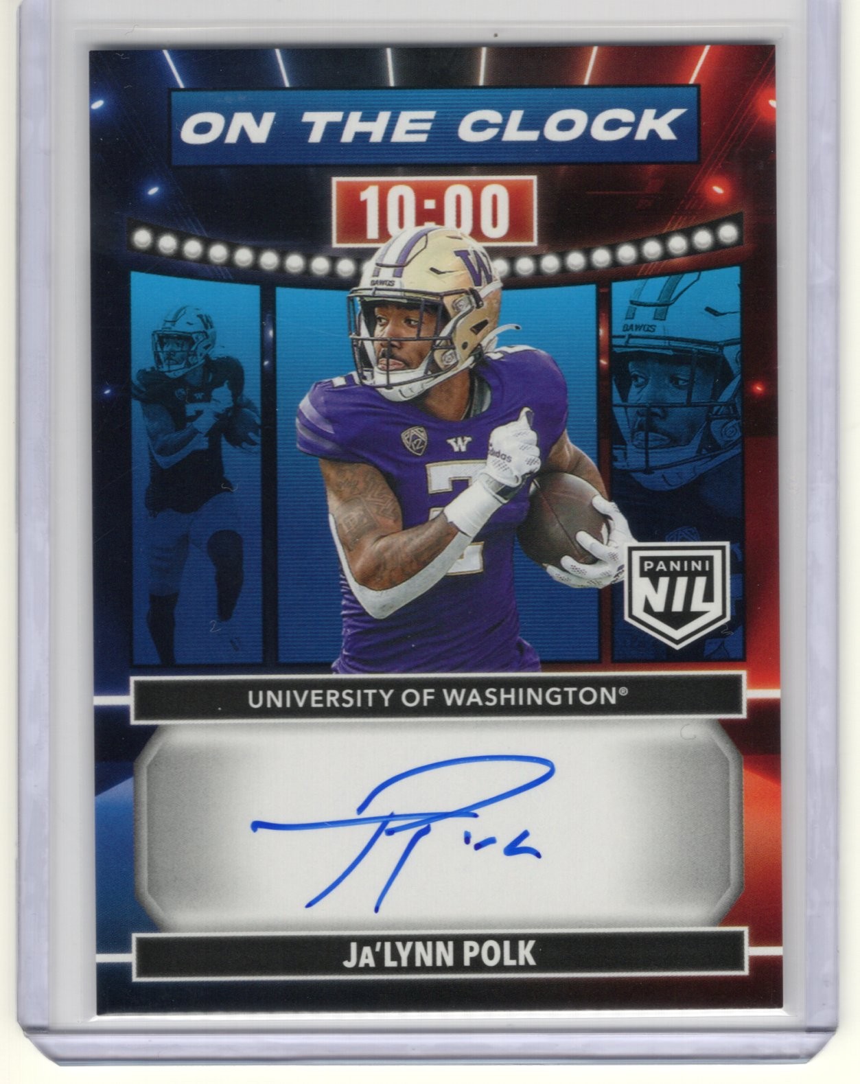 Ja'Lynn Polk Panini Prestige on the Clock Signatures #OTCJPK Base