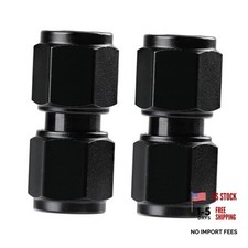 6AN Female to 6AN Female Swivel Coupler Union Fitting 6AN - 2PCS Straight