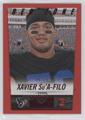 2014 Panini Hot Rookies Rookie Red Zone /20 Xavier Su'A-Filo #437 RC 00gy