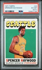 1971 Topps Spencer Haywood #20 PSA 6(ST) EX-MT
