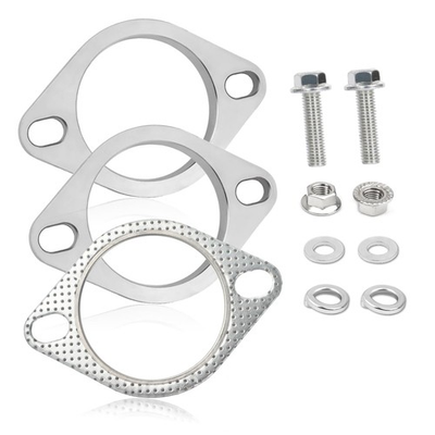 #ad #ad 2 Bolt 2.5 Inch Exhaust Flange Repair Kit Stainless Steel System $14.58