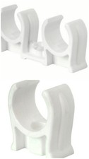 Talon Snap in pipe clips, Single,  Double 15mm, 22mm Push in, Press in, Open