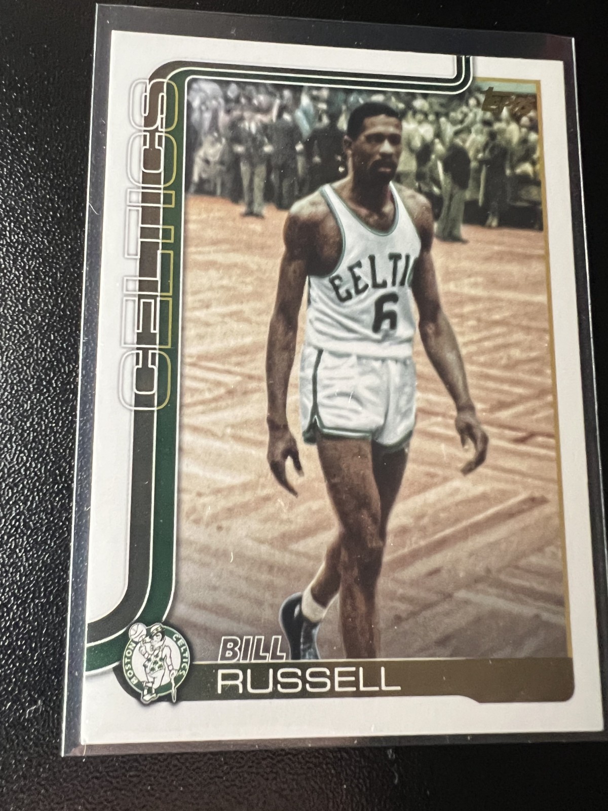 2025-2026 Topps Basketball Bill Russell #251 Golden Mirror Image Variation SP