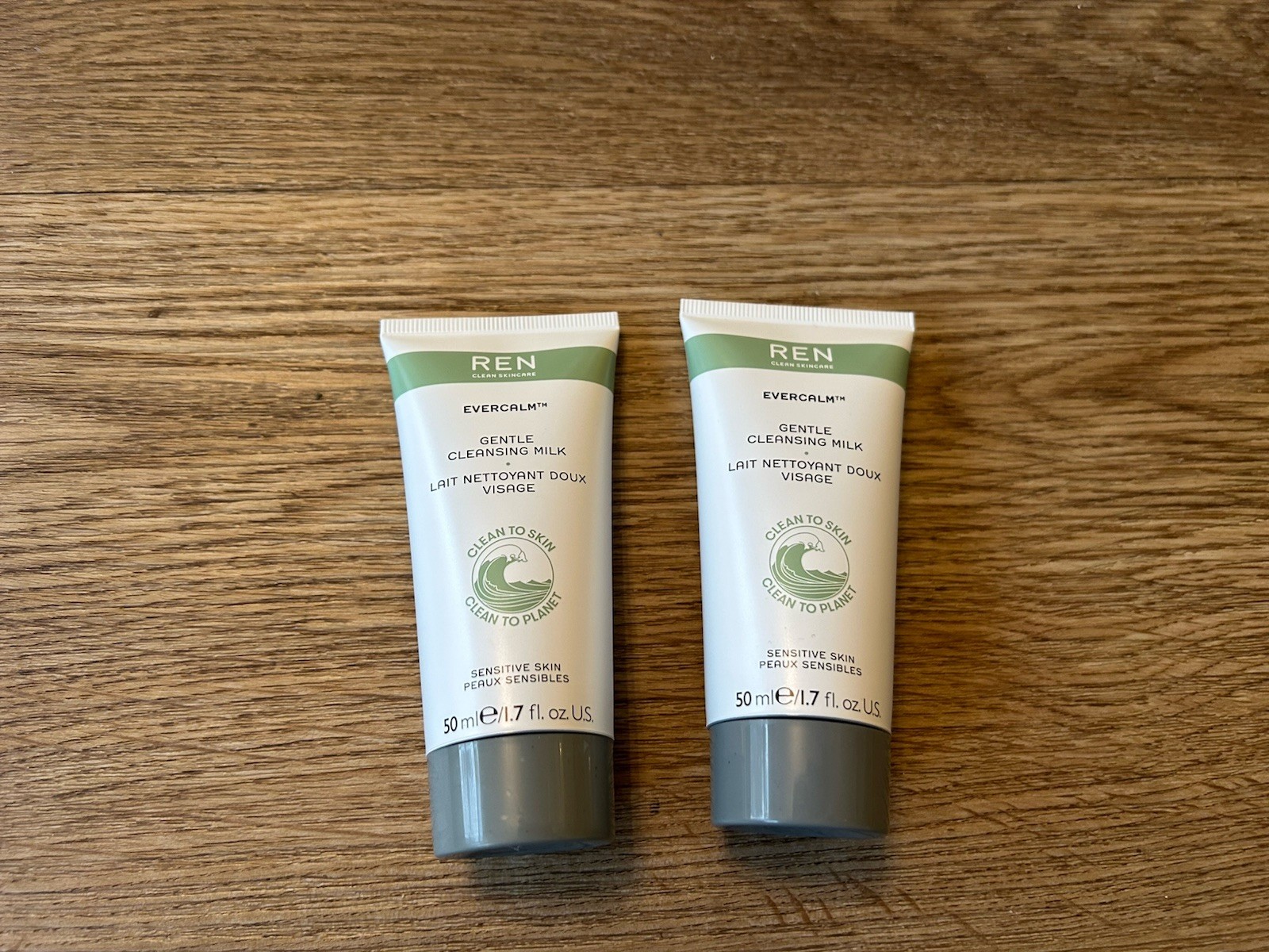 Ren Evercalm Gentle Cleansing Milk Sensitive Skin 100ml (2 x 50ml) New Sealed