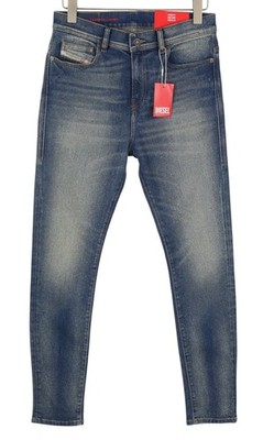 Diesel 1983 09D82 Herren Jeans W32/L28 blau washed Skinny High Waist Zip UVP375 *
