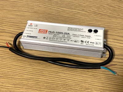 Mean Well HLG-100H-20A 20V 96W Adjustible LED Driver IP67 4.8A Power Supply