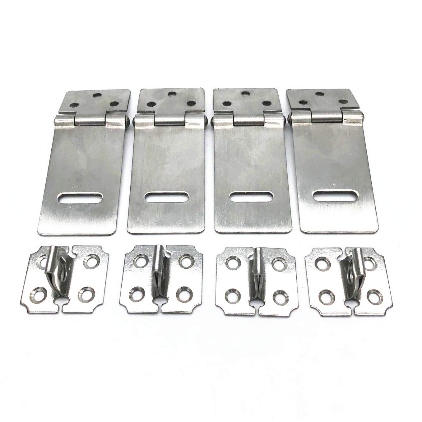 Stainless Steel XMHF Padlock Hasp Safety Door Clasp Gate Lock Latch