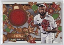 2023 Topps Holiday Holiday Relics Red Metallic 7/25 Sandy Alcantara #HRC-SA 0c6