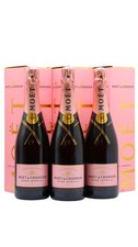Moet & Chandon - Ros&eacute; Imp&eacute;rial Champagne (3 x 75cl) 75cl x 3