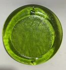 Vintage Blenko Gemini Zodiac Sun Catcher 9” Green Glass