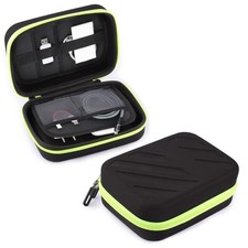 GadgetBite Portable Pouch For Electronic Accessories Usb S, Black  Green