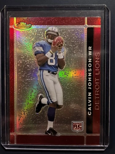 2007 Topps Finest Calvin Johnson [Red Refractor] #135 RC