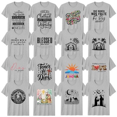 Inspirierend Christlicher Glaube T-Shirt Religion Weihnachtsgeschenk
