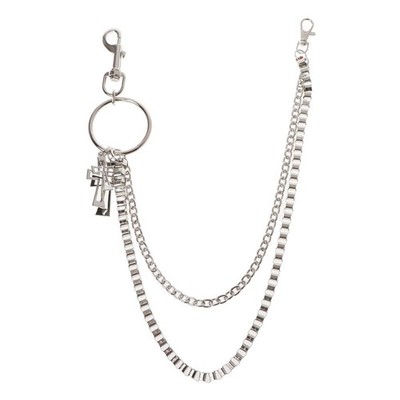 Silver Pants Chains Keyring Wallet Chain for Men Punk Rock Hip-hop Chains