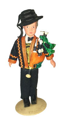 Alte SNF Puppe ''Petit Breton'' aus Zelluloid - Philippe Puppe - 15 cm