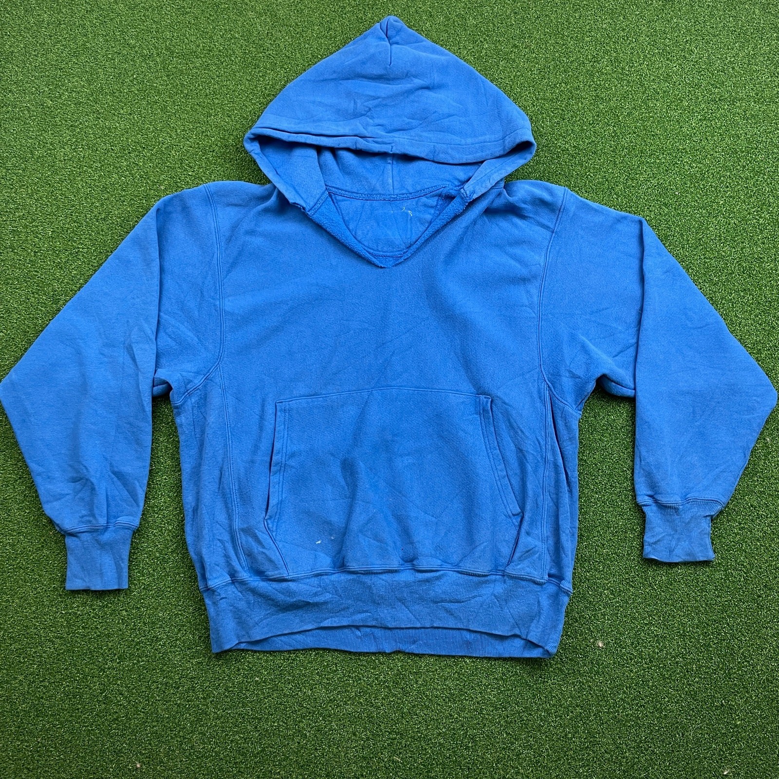 Vintage Champion Blue Pullover Sweatshirt Hoodie Sz L