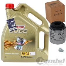 ORIGINAL VW ÖLFILTER+CASTROL ÖL TFSI TSI für AUDI A3 VW GOLF 6 POLO 6R TOURAN