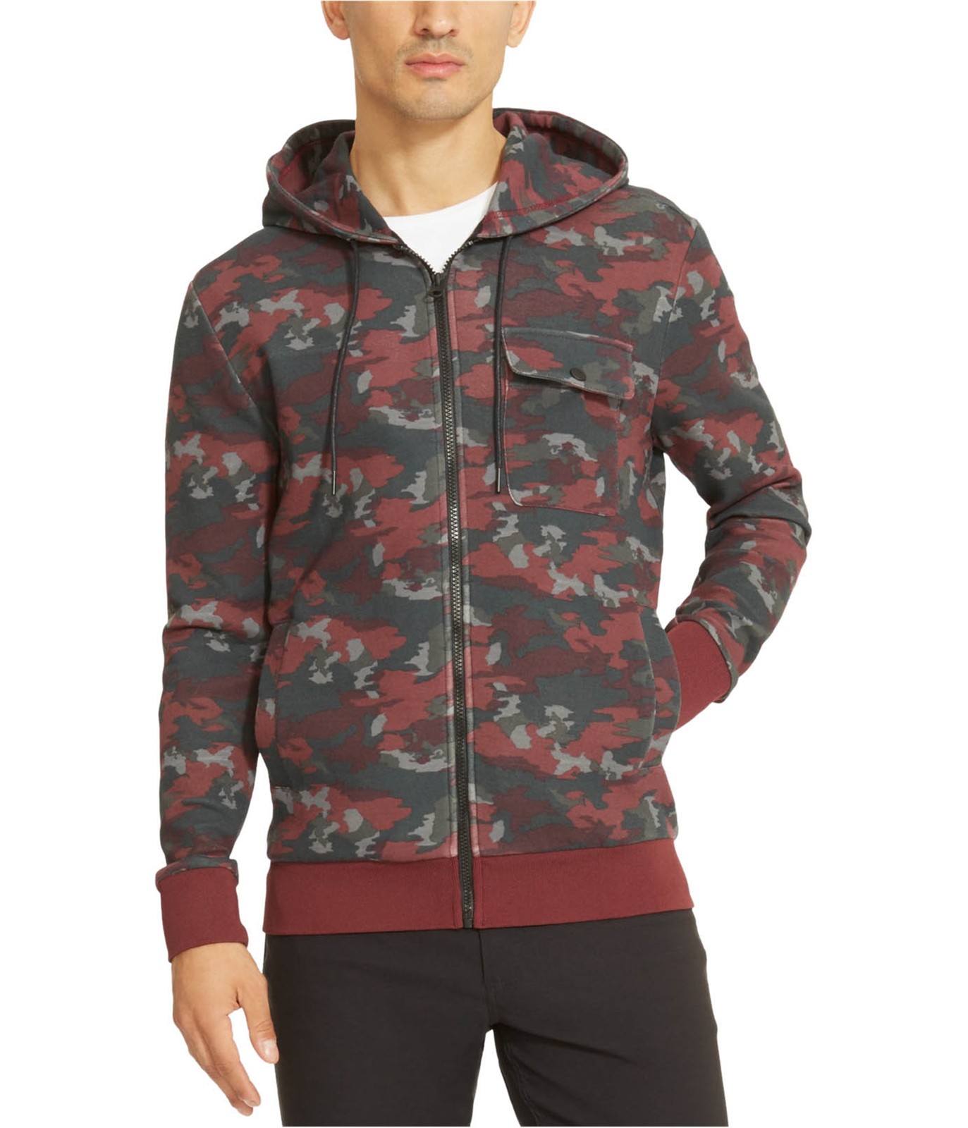 Kenneth Cole Mens Pocket Hoodie Sweatshirt 12990₽