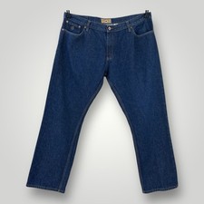 Rocawear Y2K Blue Jeans Mens Size 42x34 Straight Leg Baggy Dark Wash