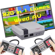 Retro Game Console, Classic Video Games Console Built-in with 820 Games System,