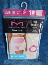 Maidenform Flexees Women's Smoothing Shapewear Cool Comfort Size L Nude