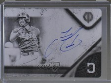 2017 Topps Tribute Printing Plate Black 1/1 Francisco Lindor #TA-FL Auto x0y