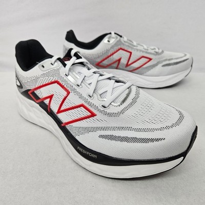 New Balance Fresh Foam 680 V8 Running Shoe M680RW8 White Black Men Size 8 XWide New Balance Fresh Foam 680 V8 Running Shoe M680RW8 White  main image 3
