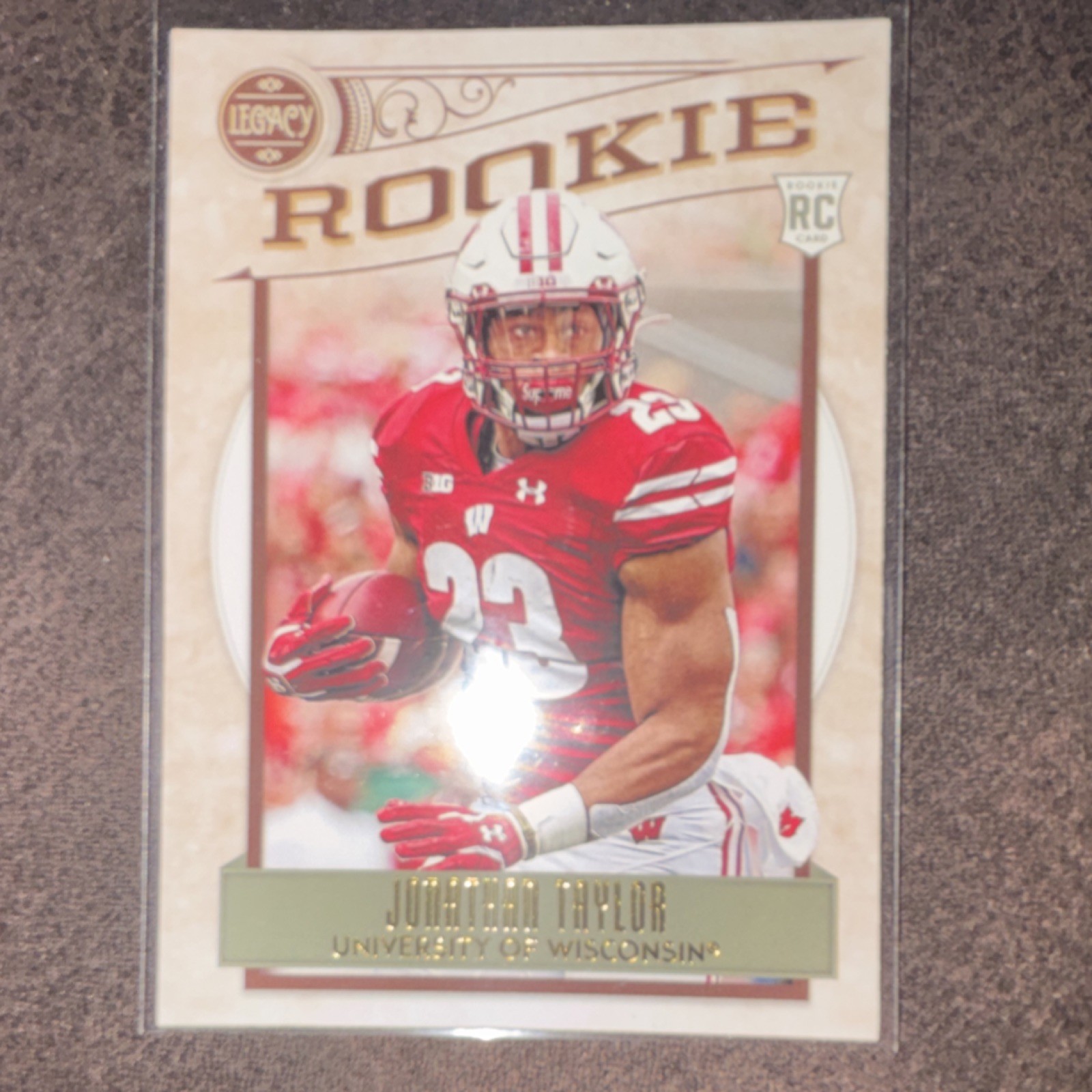 2020 Panini Legacy Jonathan Taylor Wisconsin Badgers #157 Rookie Football Card