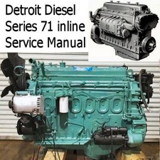 Detroit Diesel Series 71 Inline Service Manual Truck Diesel Engine Computer Cd