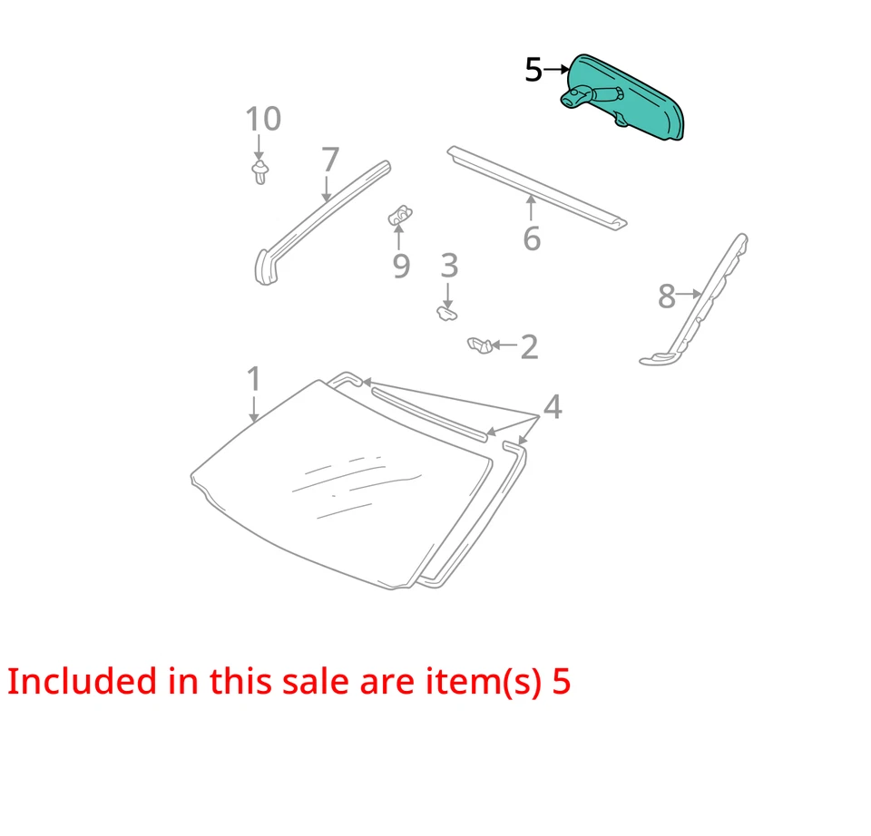 Espejo retrovisor interior Toyota Celica 2000-2002 OEM UEPTR Foto 3 de 4