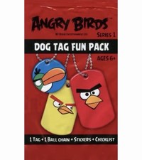 Angry Birds Collectible Dog Tag Fun Pack Series 1 Rovio 2012 Sealed Stickers NEW