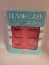 LWYA FLASH LASH 002 WISP  3 pairs of Lashes Self-adhesive False Lashes NEW