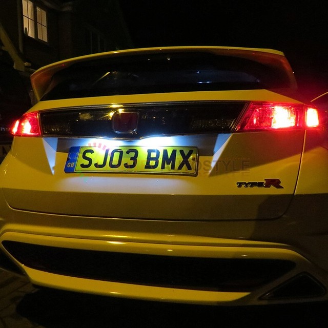 Honda Civic Mk8 Fn2 Xenon White 5 SMD Canbus LED License Reg Number