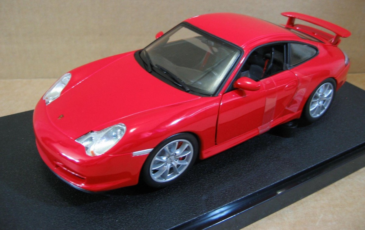 Hot Wheel Porsche GT3 Coupe Red Car Vehicle Die Cast 1:18 Scale