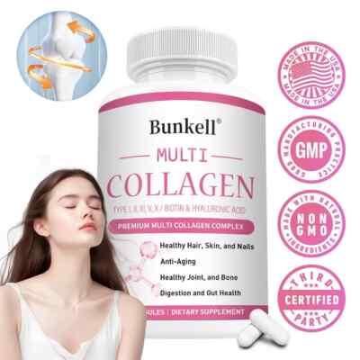 Micro Ingredients Multi Collagen Peptides Complex 120 Capsules for Women