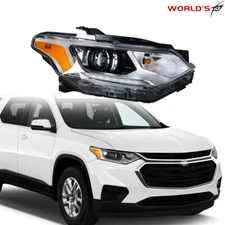 Passenger Headlight For Chevy Traverse 2018-2020 HID/Xenon w/ LED DRL Projector