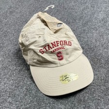Men's Cream Beige Stanford University Cardinal Clasp Strap Adjustable Cap