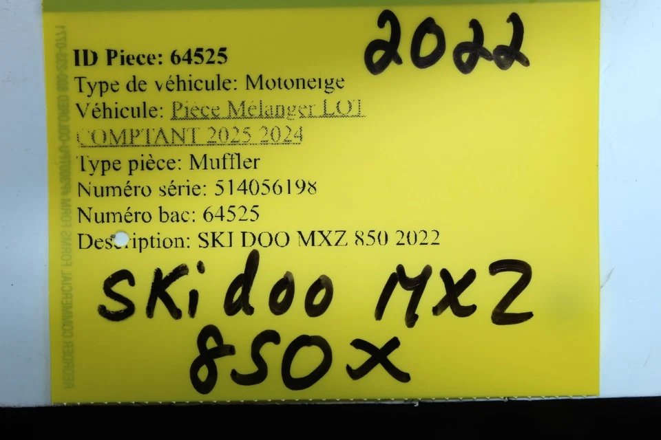 2020-2022 300 CAN-AM SPYDER RT MUFFLER EXHAUST SILENCER PIPE  OEM   707602925 - Image 2 of 4
