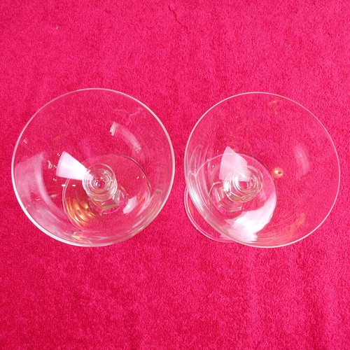 {SET OF 2} Val St Lambert (Concerto) 4 3/4" CHAMPAGNES Exc (3 avail) Signed VSL - Picture 3 of 5